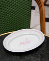 Assiette ovale coeur