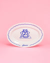 Assiette ovale Mr. A