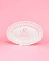 Assiette ovale Mr. A