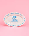 Assiette ovale Mr. A